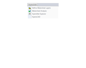 Hydrology 2017 HydroCAD Menu