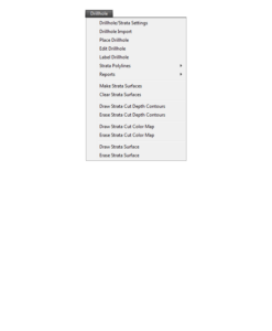 Carlson Takeoff 2017 OEM Drillhole Menu